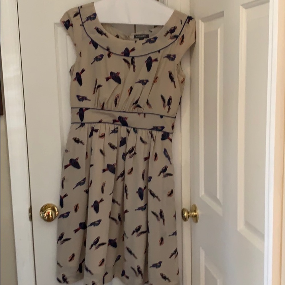 Emily &Fin dress Beige with Royal & orange Fins.👠